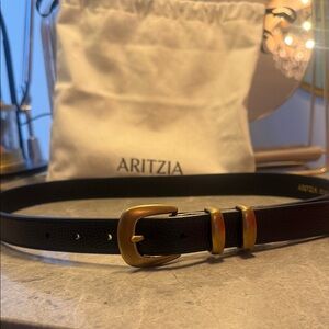 Aritzia
Legendary Solid Brass Leather Belt